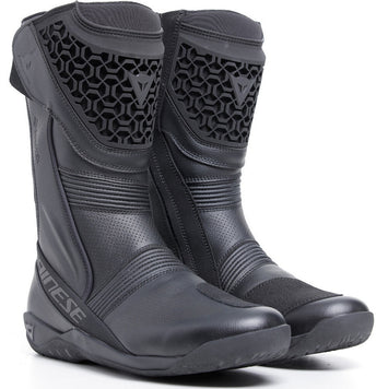 Dainese Fulcrum 3 Gore-Tex motorcycle waterproof boots in black with sturdy design and reinforced soles.