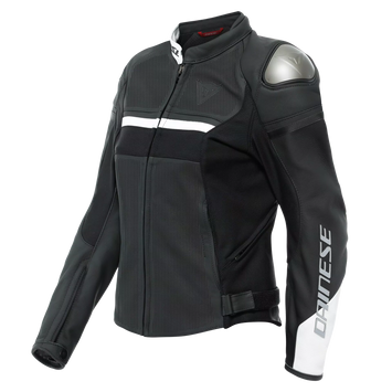 GIACCA DA MOTO IN PELLE TRAFORATA DAINESE RAPIDA LADY BIANCA/NERA - Sestamarcia Racing Part Italia S.r.l.