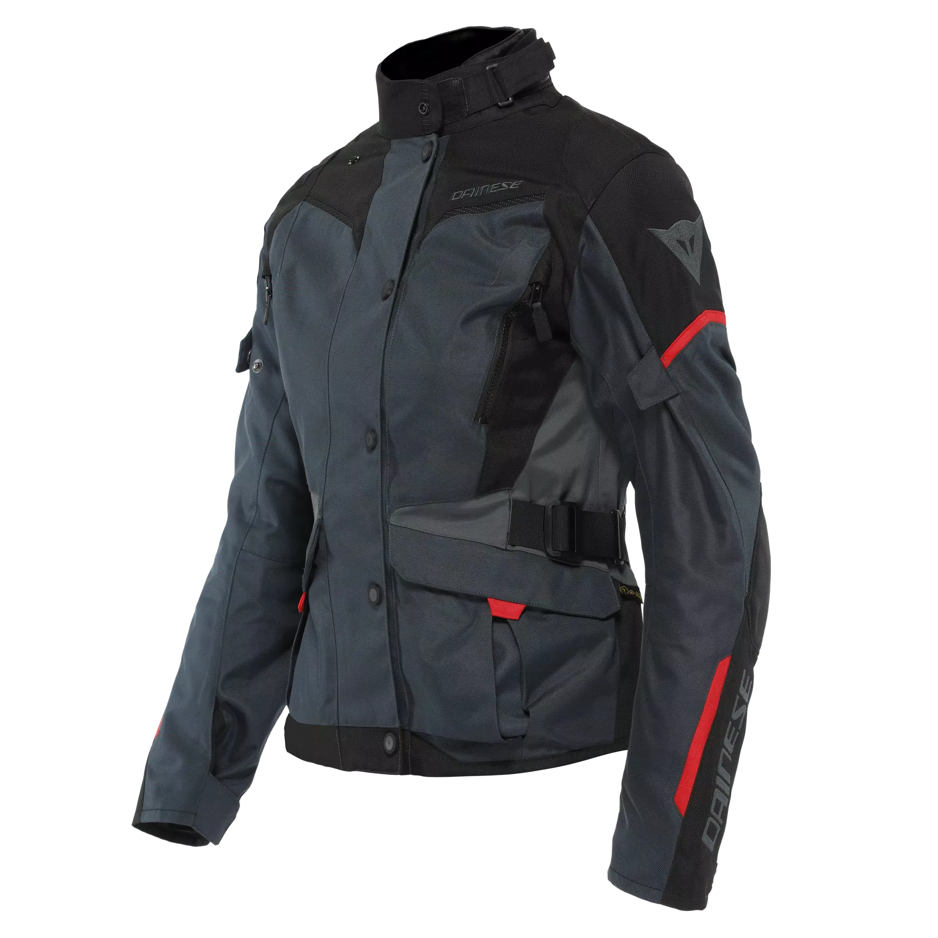 DAINESE GIACCA MOTO TEMPEST 3 D-DRY IMPERMEABILE EBONY/NERO/ROSSO - Sestamarcia Racing Part Italia S.r.l.