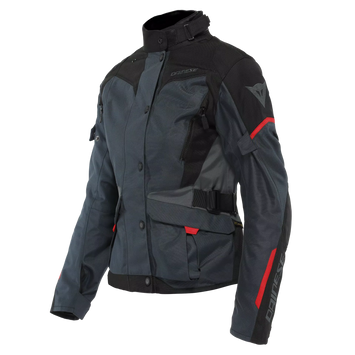 DAINESE GIACCA MOTO TEMPEST 3 D-DRY IMPERMEABILE EBONY/NERO/ROSSO - Sestamarcia Racing Part Italia S.r.l.