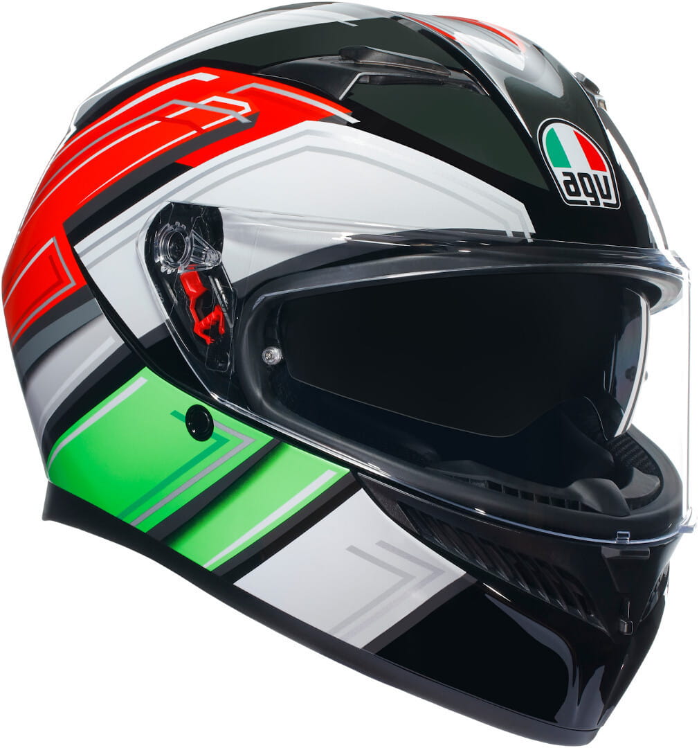 CASCO INTEGRALE AGV K3 WING NERO/ITALIA - Sestamarcia Racing Part Italia S.r.l.