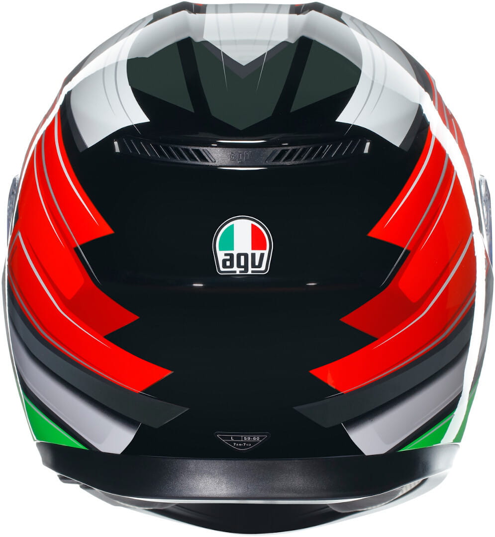 CASCO INTEGRALE AGV K3 WING NERO/ITALIA - Sestamarcia Racing Part Italia S.r.l.