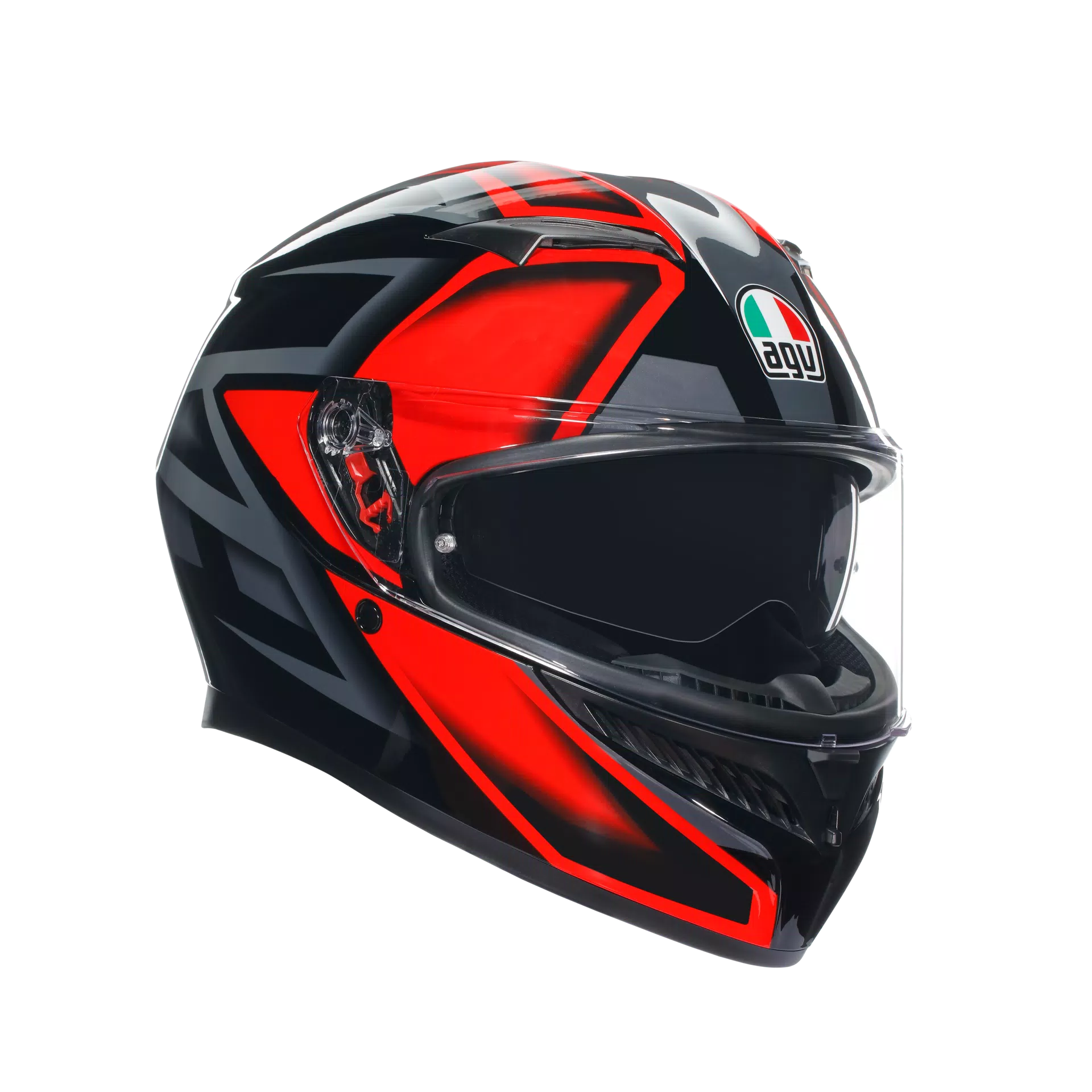 CASCO INTEGRALE AGV K3 COMPOUND NERO/ROSSO - Sestamarcia Racing Part Italia S.r.l.