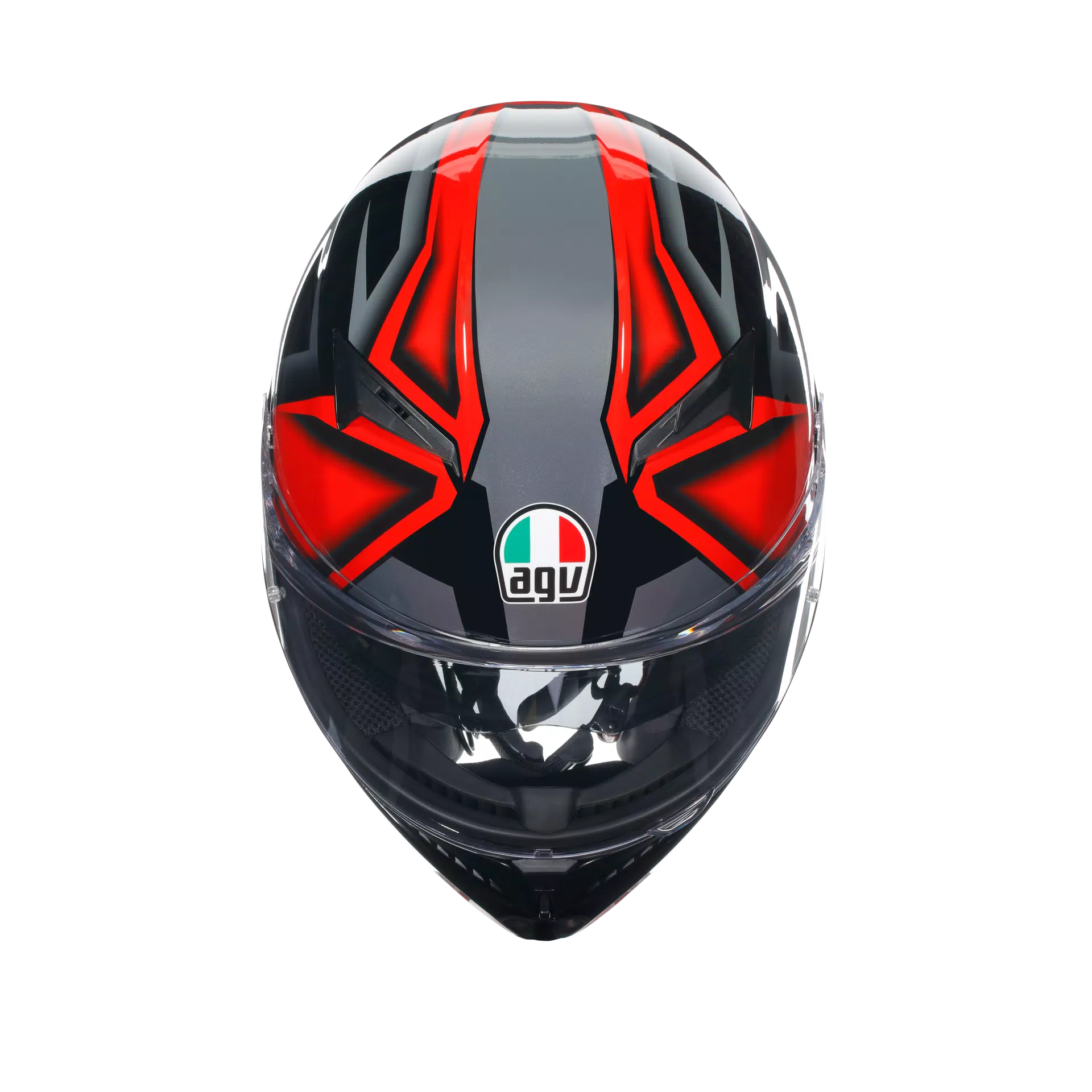CASCO INTEGRALE AGV K3 COMPOUND NERO/ROSSO - Sestamarcia Racing Part Italia S.r.l.