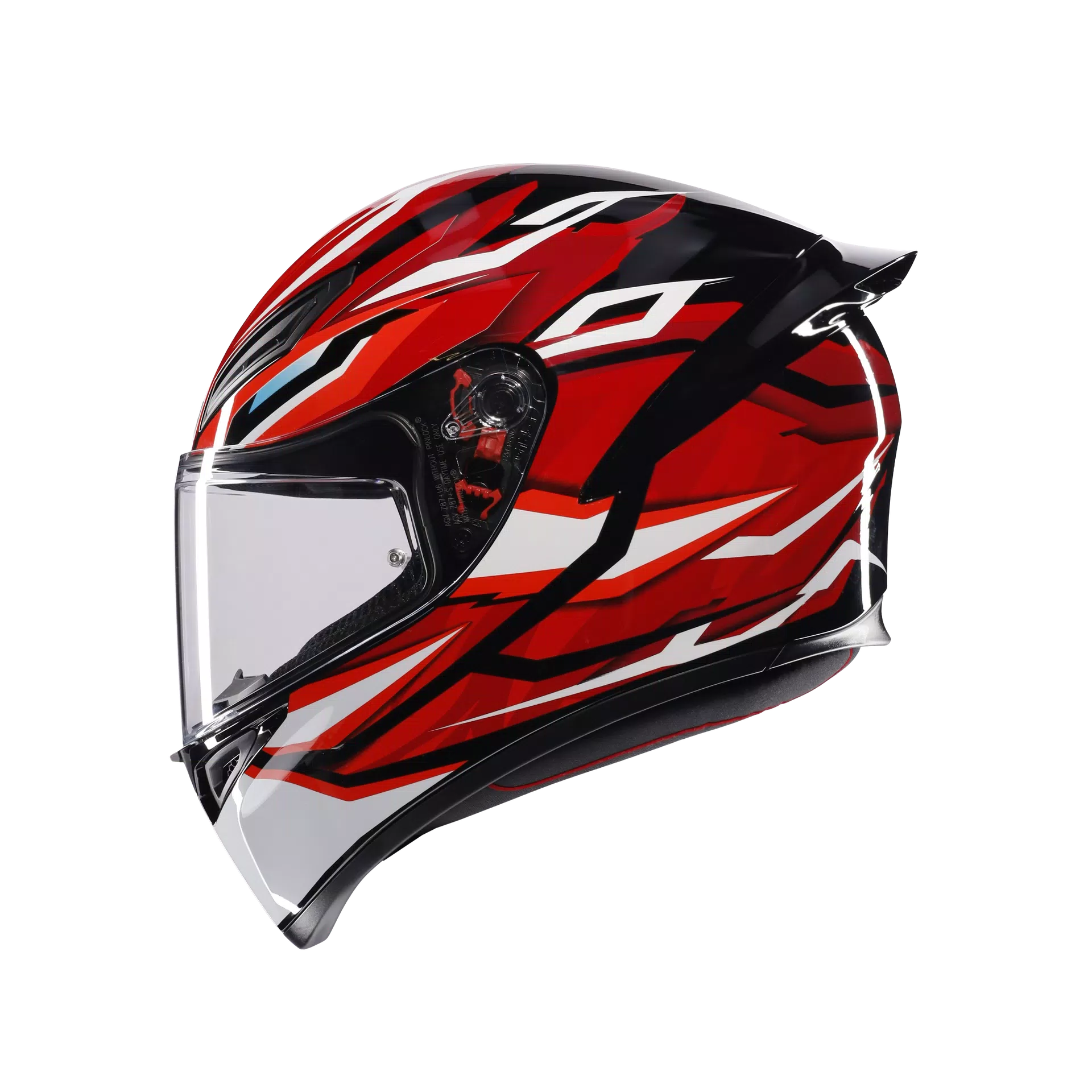 CASCO INTEGRALE AGV K1S LION NERO/ROSSO/BIANCO - Sestamarcia Racing Part Italia S.r.l.