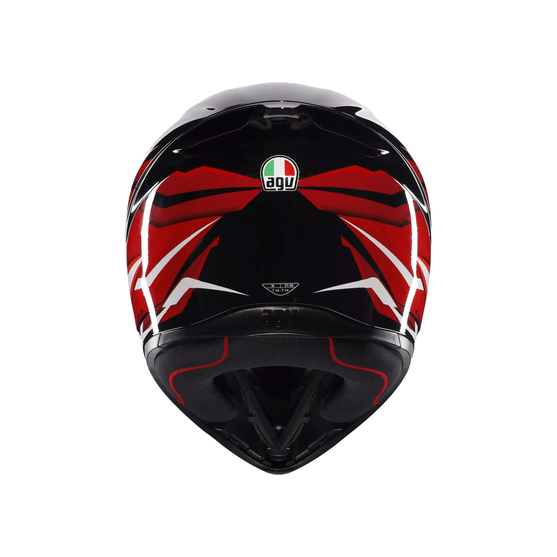 CASCO INTEGRALE AGV K1S LION NERO/ROSSO/BIANCO - Sestamarcia Racing Part Italia S.r.l.