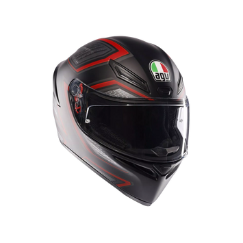 CASCO INTEGRALE AGV K1S SLING NERO OPACO/ROSSO - Sestamarcia Racing Part Italia S.r.l.