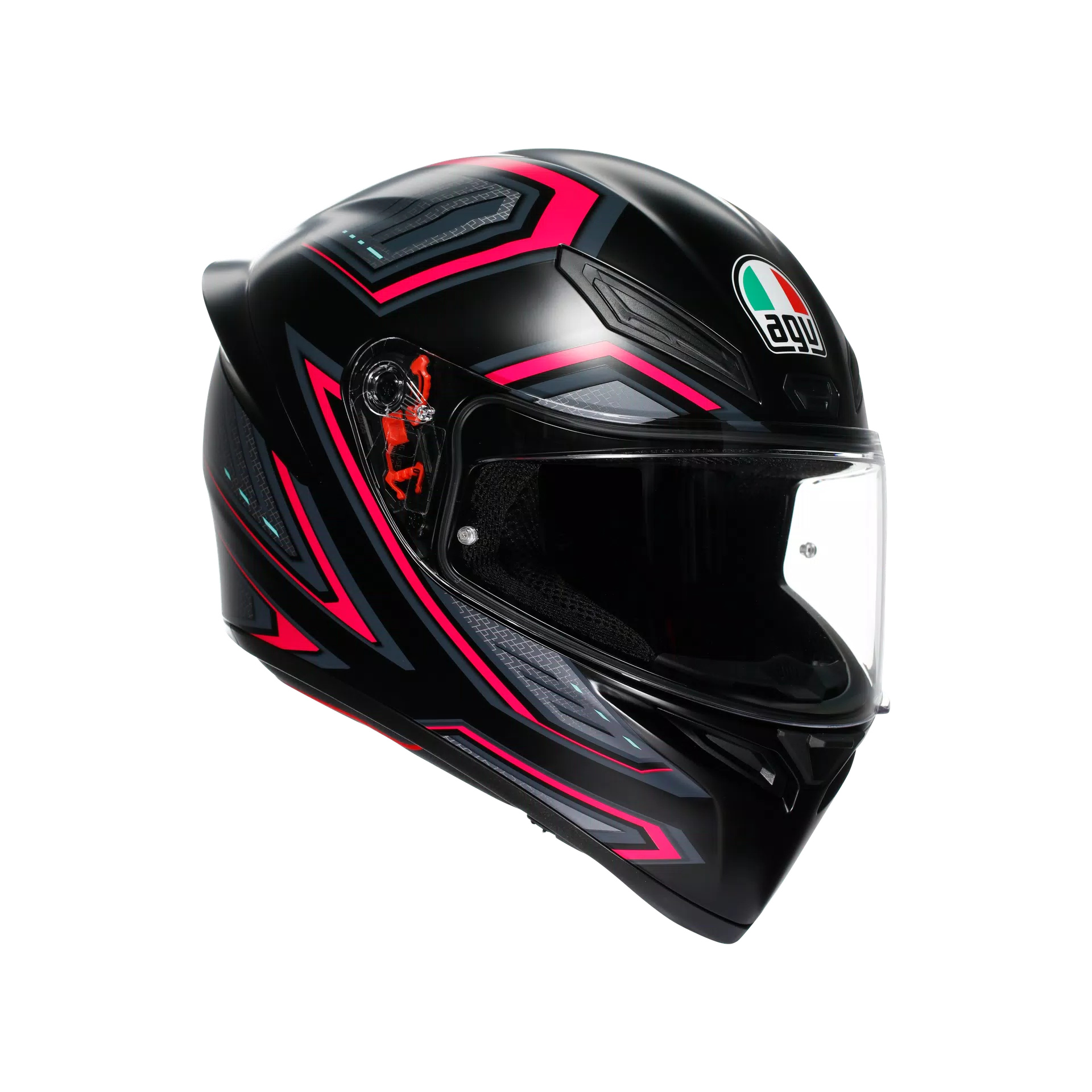 CASCO INTEGRALE AGV K1S SLING NERO OPACO/ROSA - Sestamarcia Racing Part Italia S.r.l.