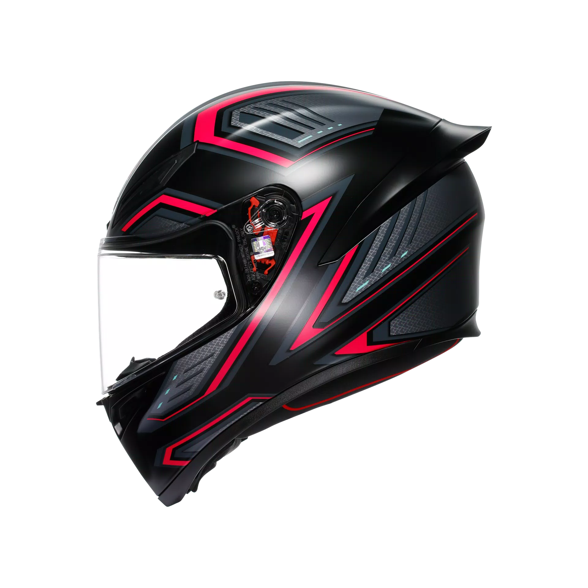 CASCO INTEGRALE AGV K1S SLING NERO OPACO/ROSA - Sestamarcia Racing Part Italia S.r.l.