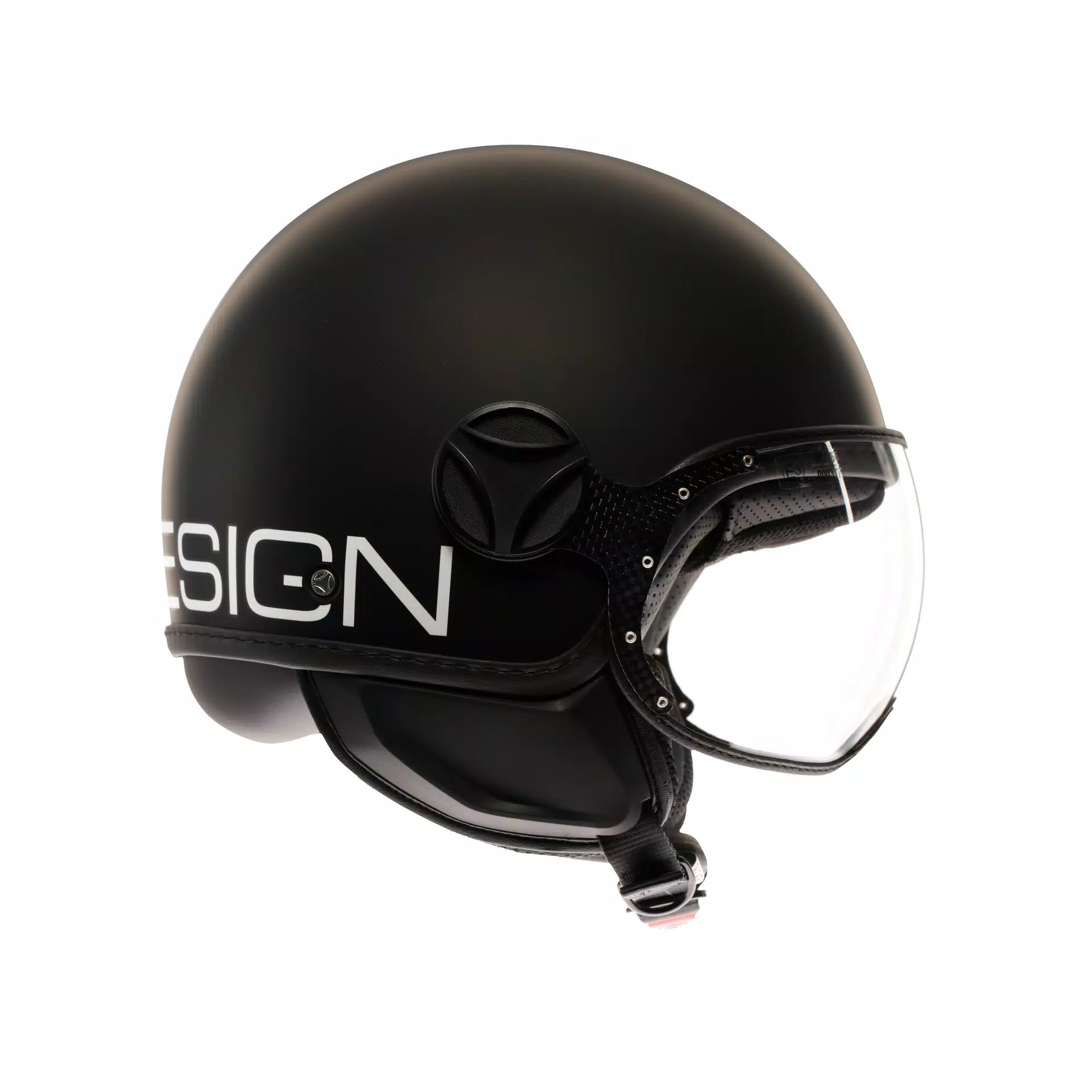 CASCO JET MOMO DESIGN FGTR CLASSIC NERO OPACO/BIANCO - Sestamarcia Racing Part Italia S.r.l.