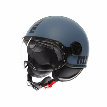 CASCO JET MOMO DESIGN FGTR CLASSIC BLU OPACO - Sestamarcia Racing Part Italia S.r.l.