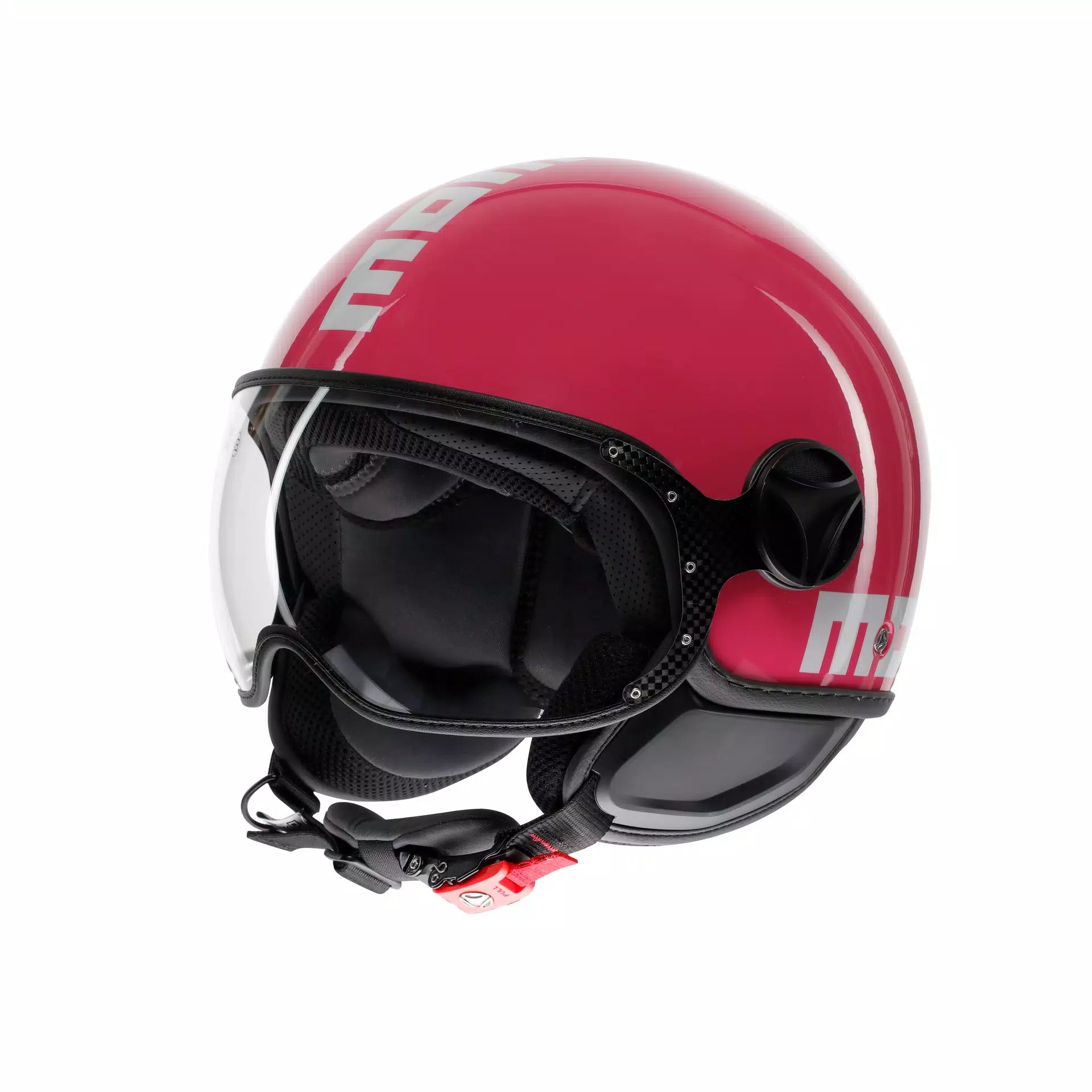 CASCO JET MOMO DESIGN FGTR CLASSIC CANDY FUCSIA/BIANCO - Sestamarcia Racing Part Italia S.r.l.