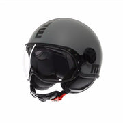 CASCO JET MOMO DESIGN FGTR CLASSIC GRIGIO OPACO/NERO - Sestamarcia Racing Part Italia S.r.l.
