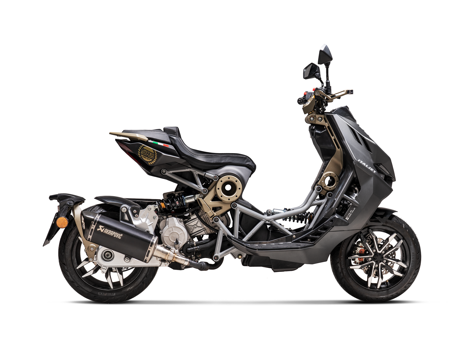 AKRAPOVIC TERMINALE TITANIO OMOLOGATO ITALJET DRAGSTER 125 / 200 2021-24 - AKRAPOVIC immagine 2
