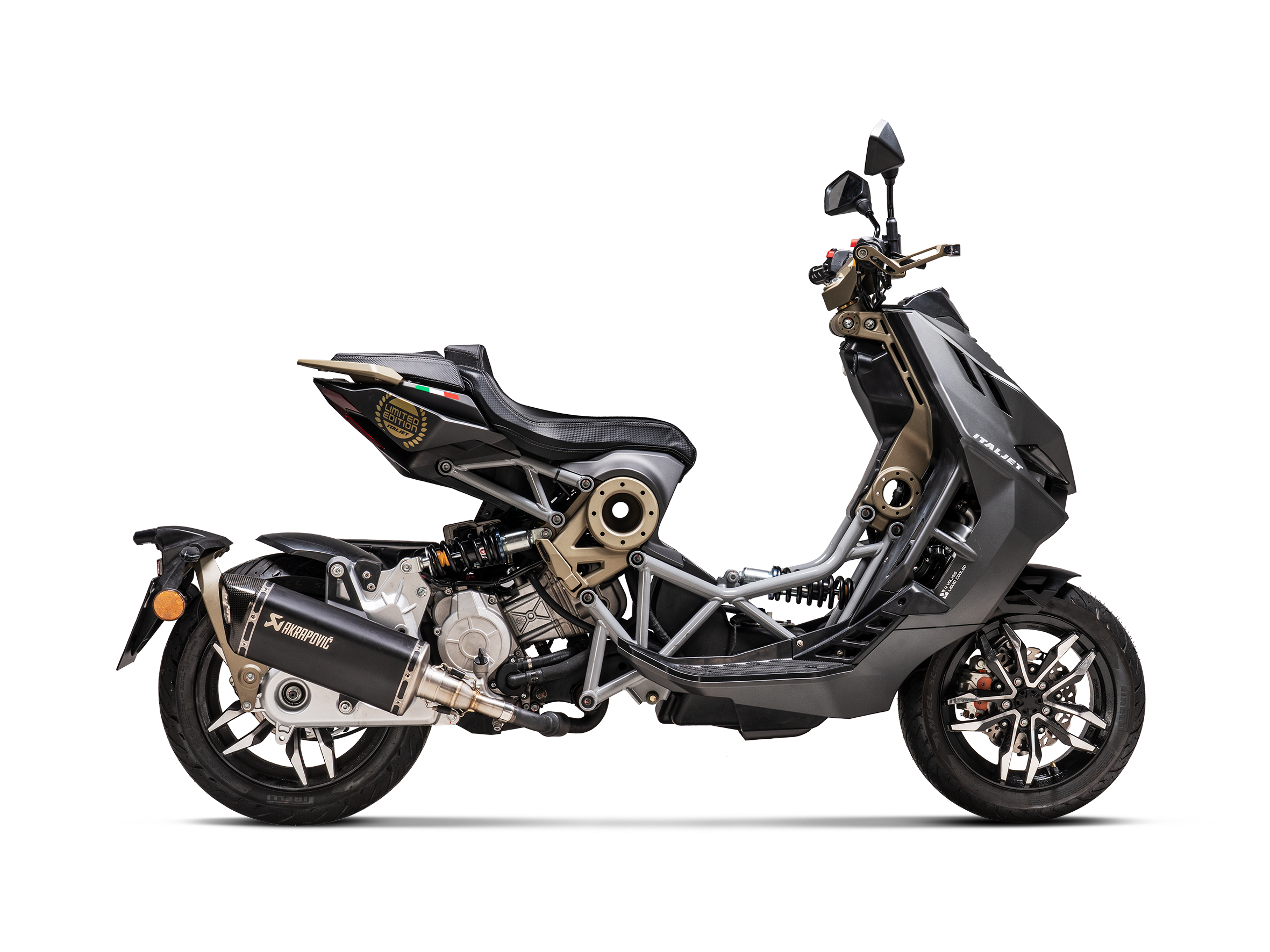 AKRAPOVIC TERMINALE TITANIO OMOLOGATO ITALJET DRAGSTER 125 / 200 2021-24 - AKRAPOVIC immagine 2