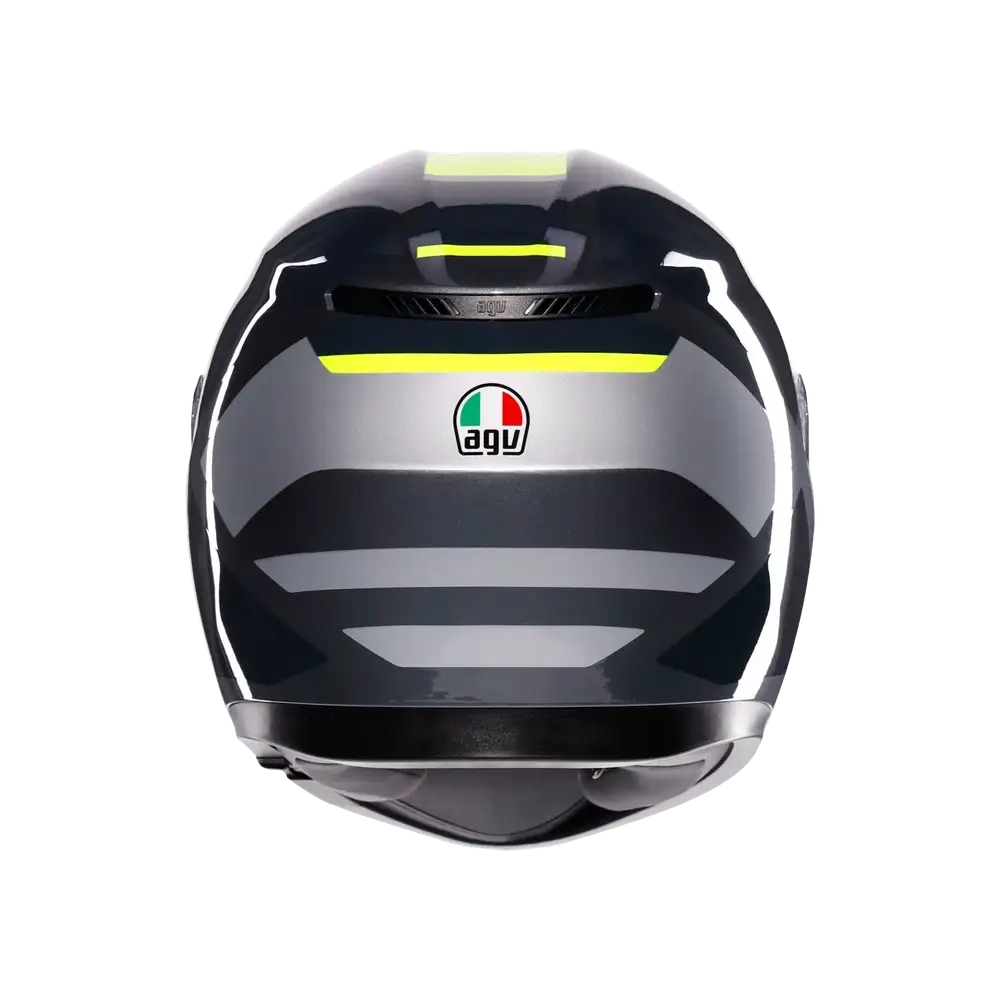 CASCO INTEGRALE AGV K3 SHADE GRIGIO/GIALLO FLUO - Sestamarcia Racing Part Italia S.r.l.