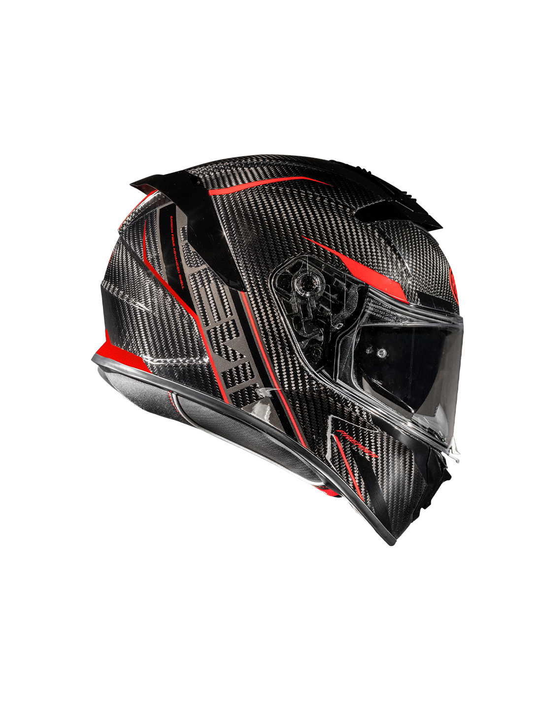 Premier Devil Carbon/Red Full Face Motorcycle Helmet with sleek design and ventilation features.