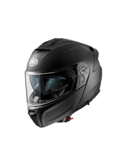 Matte black Premier Legacy GT modular motorcycle helmet with visor and ventilation features.