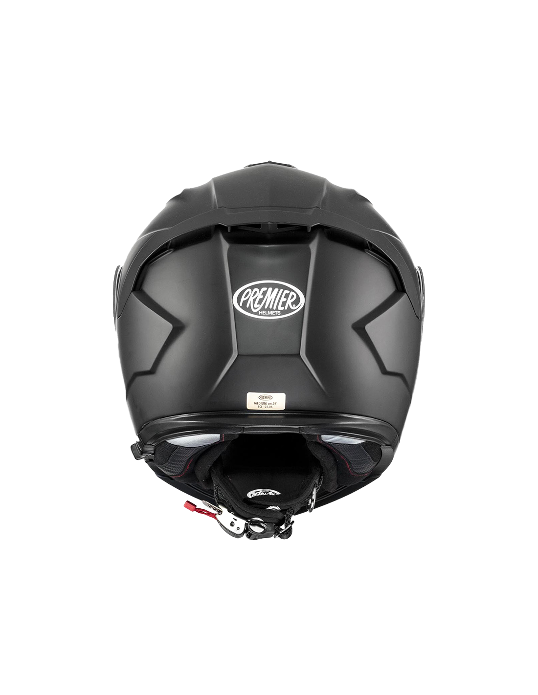 Premier Legacy GT modular motorcycle helmet in matte black with sleek design and ventilation features.