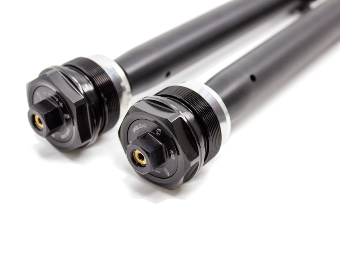 Ohlins NIX 22 front fork cartridge for Yamaha Tracer 700, 2020-2024, showing high-performance suspension component with detailed metal parts.
