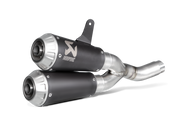 TERMINALE TITANIO RACING DUCATI MONSTER 797 / 797+ SCRAMBLER CAFE RACER SCRAMBLE - AKRAPOVIC