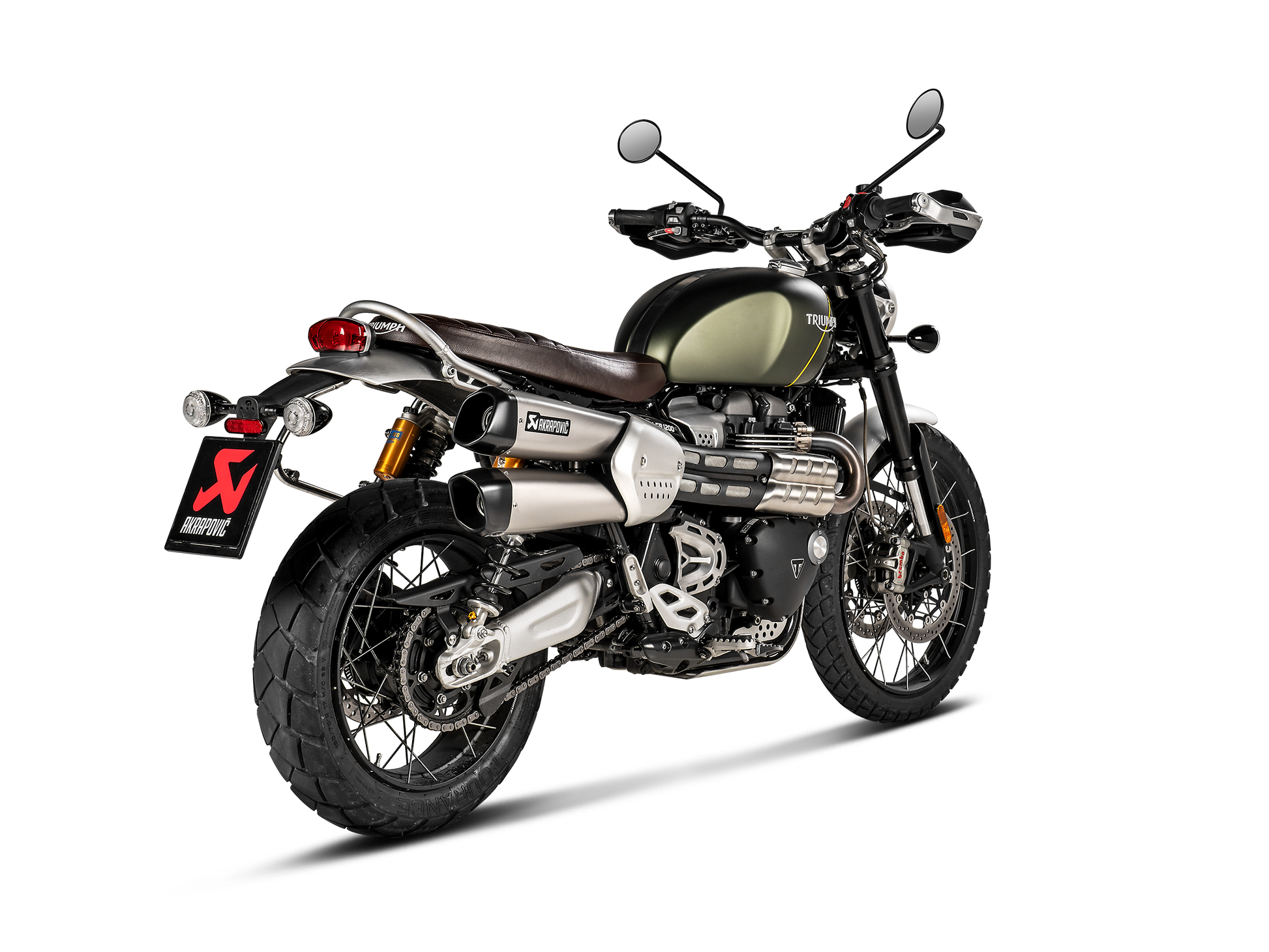 AKRAPOVIC TERMINALE TITANIO TRIUMPH SCRAMBLER 1200 2019-20 - AKRAPOVIC immagine 3