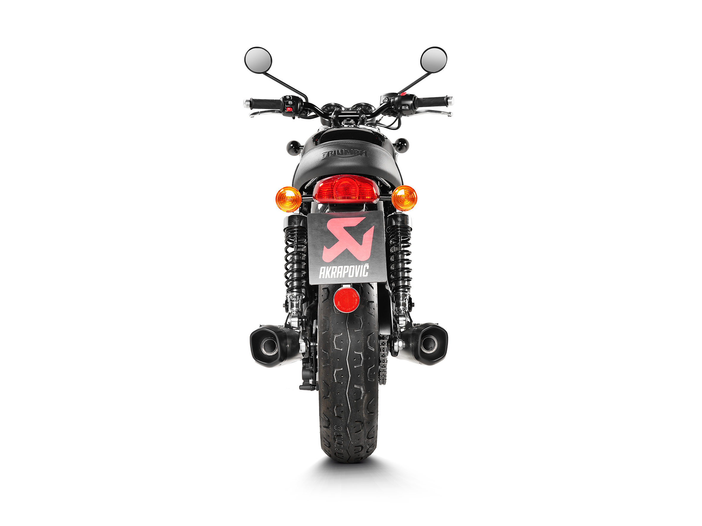 AKRAPOVIC TERMINALE TITANIO TRIUMPH BONNEVILLE T100 2016-20 - AKRAPOVIC immagine 4