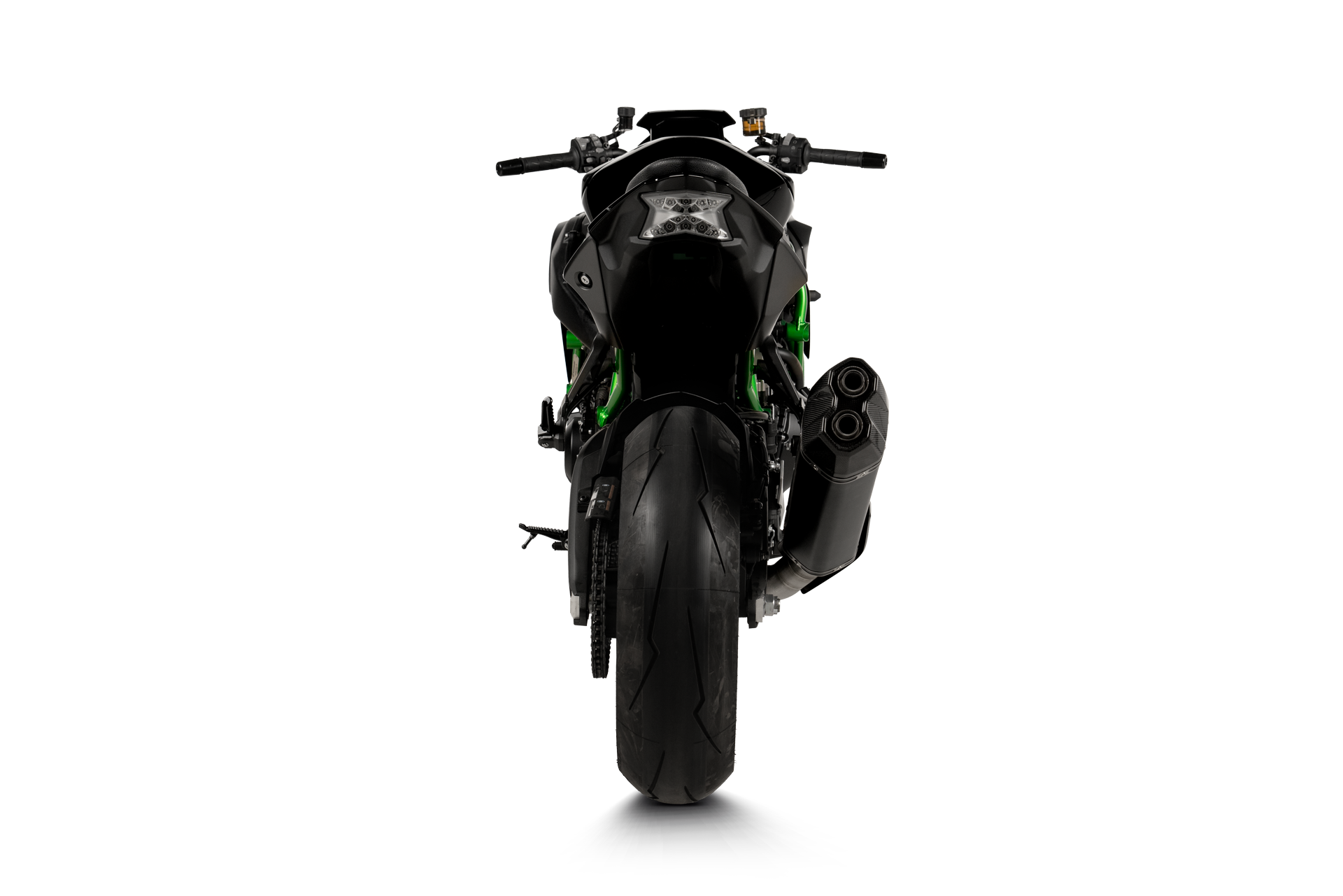 AKRAPOVIC TERMINALE CARBONIO OMOLOGATO KAWASAKI Z H2 2020-25 - AKRAPOVIC immagine 6