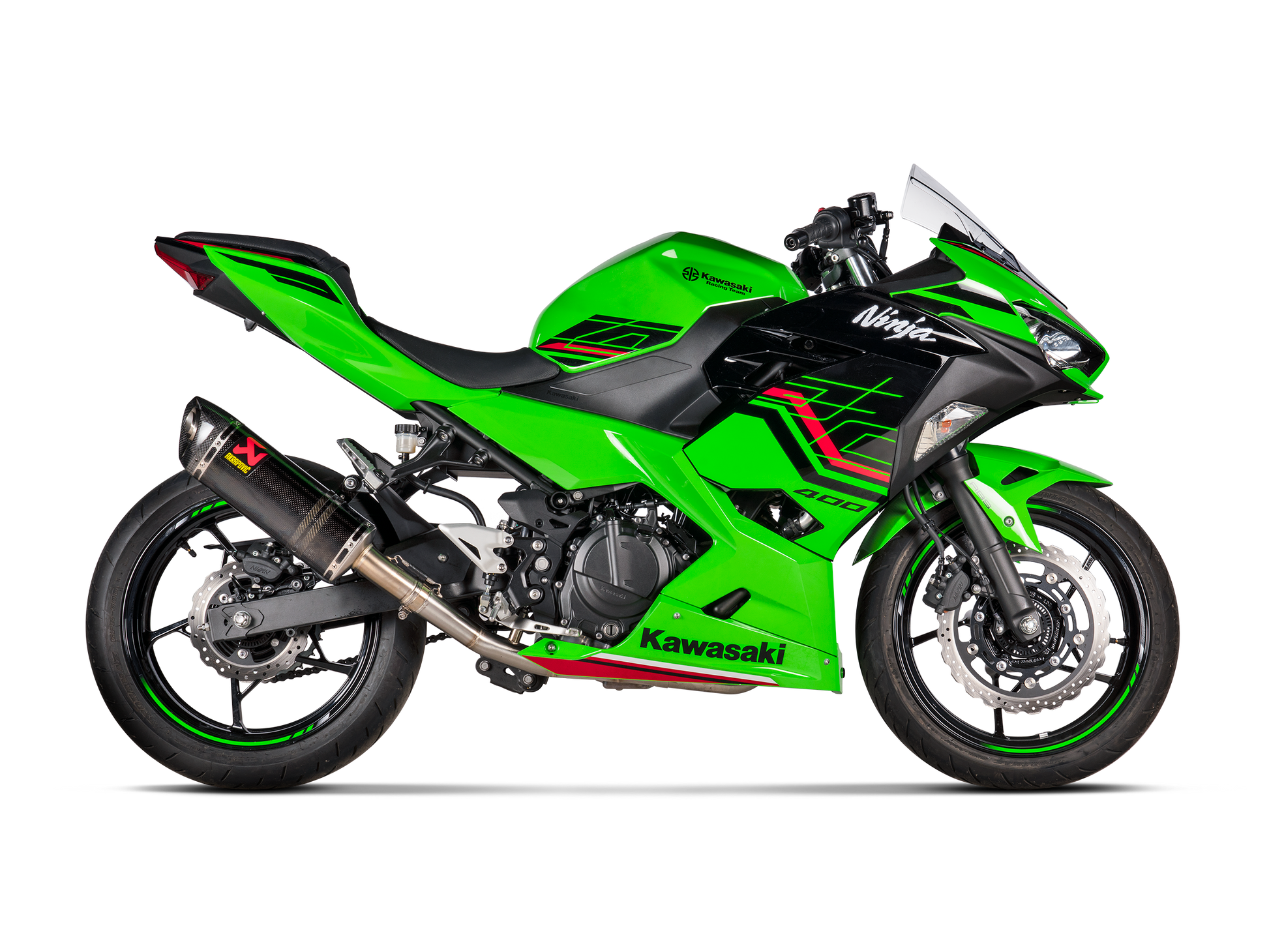 AKRAPOVIC TERMINALE CARBONIO RACING KAWASAKI NINJA 250 NINJA 400 Z400 2018-26 - AKRAPOVIC immagine 2