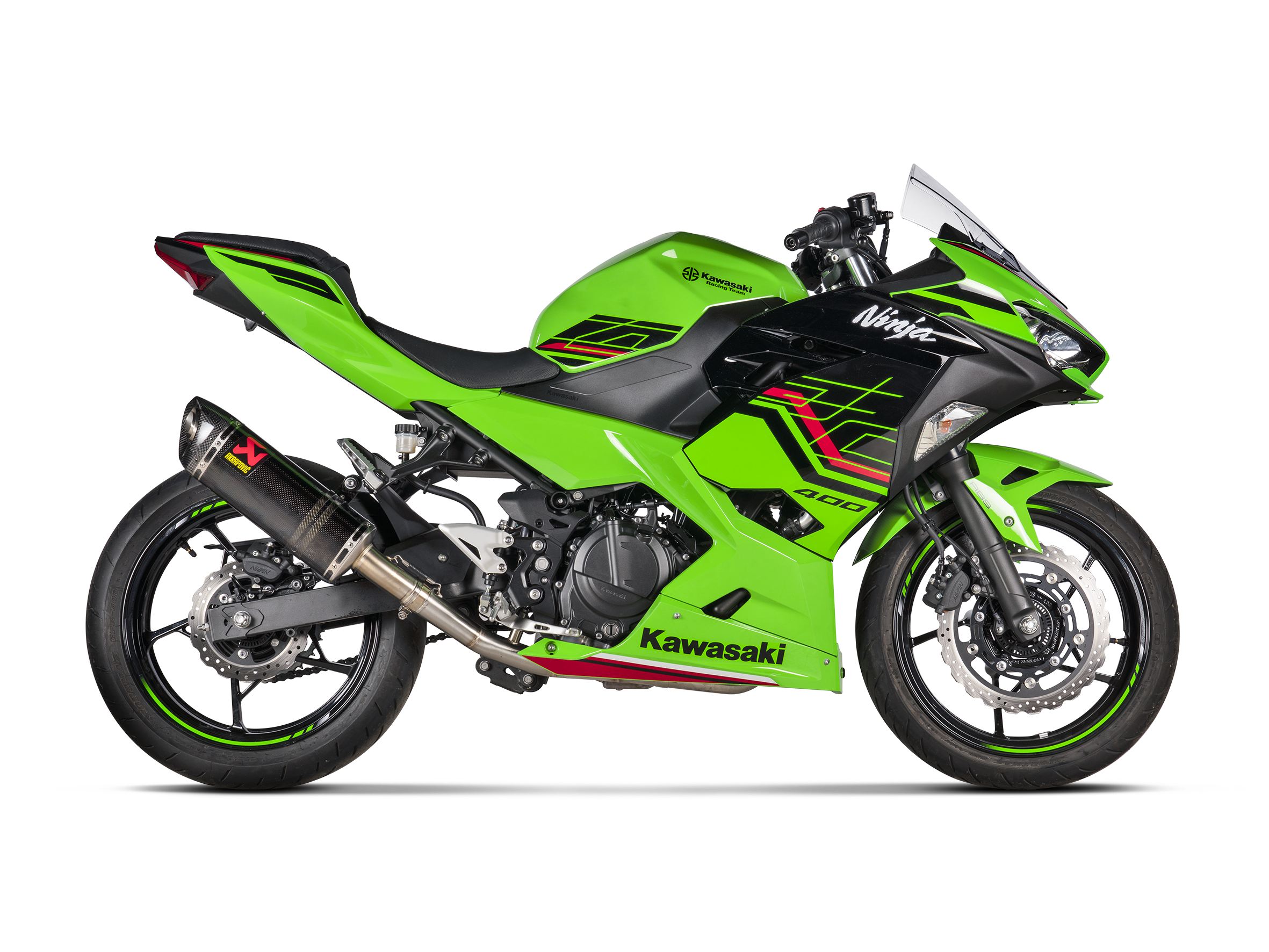 AKRAPOVIC TERMINALE CARBONIO RACING KAWASAKI NINJA 250 NINJA 400 Z400 2018-26 - AKRAPOVIC immagine 2