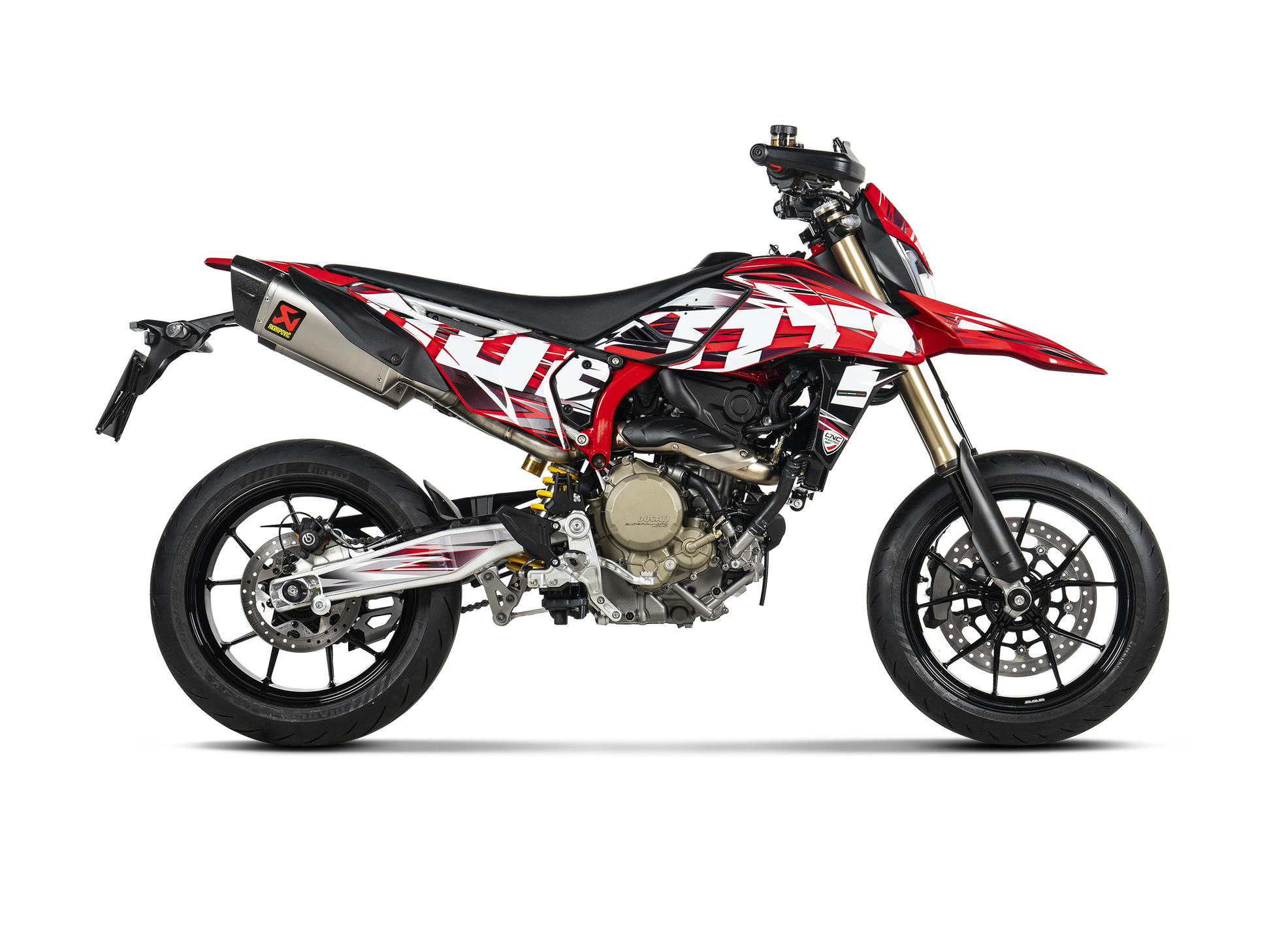 AKRAPOVIC TERMINALE TITANIO OMOLOGATO DUCATI HYPERMOTARD 698 2025 - AKRAPOVIC immagine 4