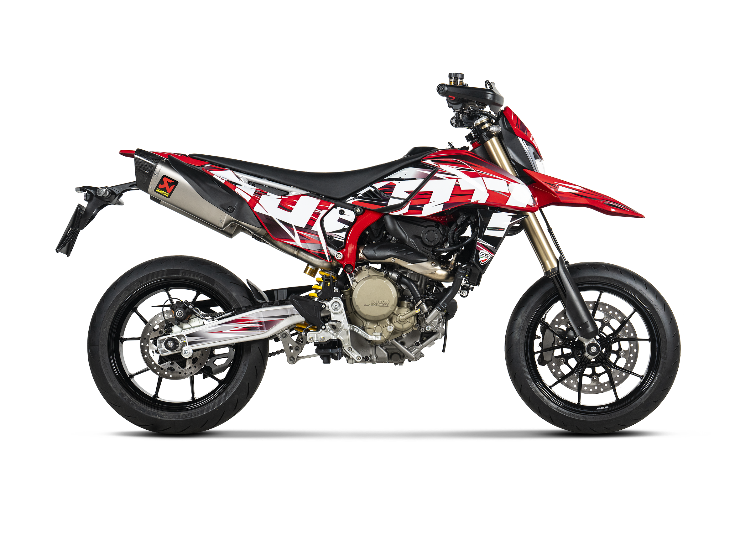 AKRAPOVIC TERMINALE TITANIO OMOLOGATO DUCATI HYPERMOTARD 698 2025 - AKRAPOVIC immagine 4