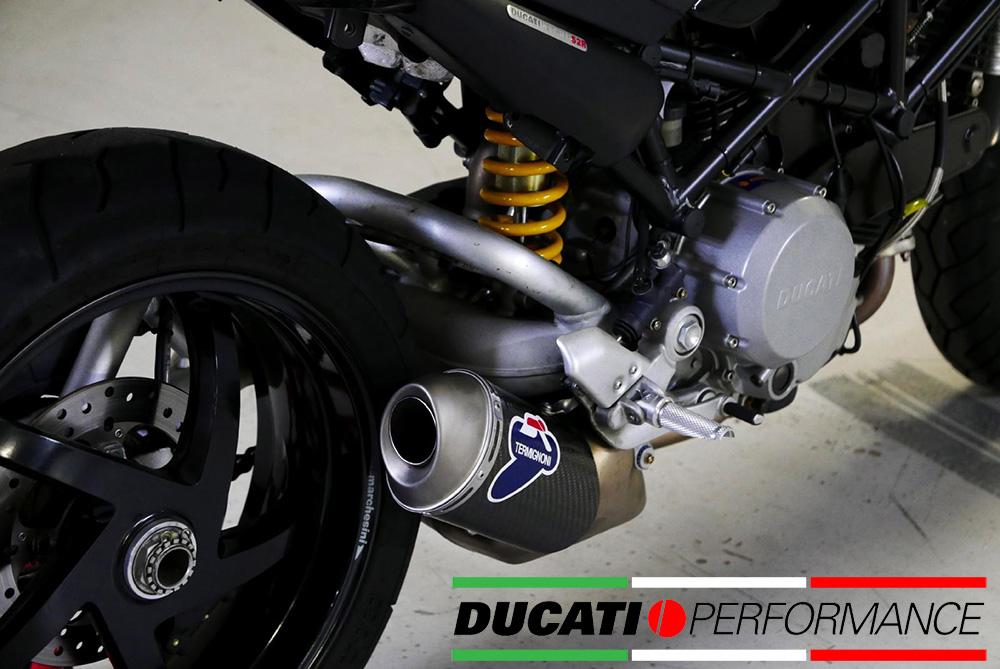 TERMINALE SCARICO BASSO CARBONIO RACING TERMIGNONI DUCATI MONSTER S4R 2003 - 06