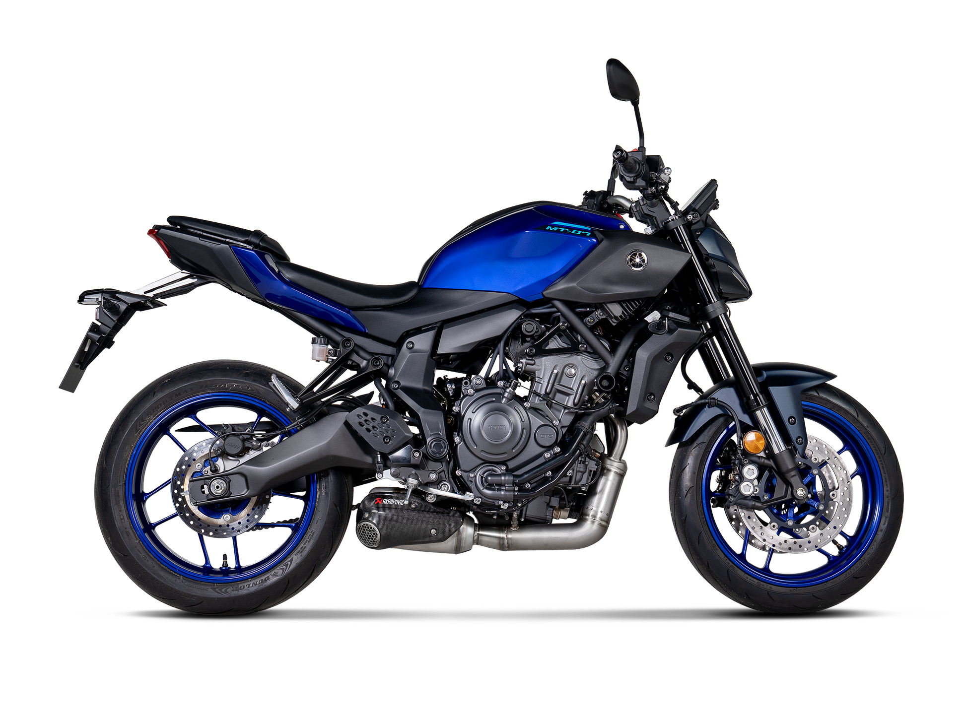 AKRAPOVIC SCARICO INOX OMOLOGATO YAMAHA MT 07 / FZ 07 TRACER 7 / GT 2020-26 - AKRAPOVIC immagine 2