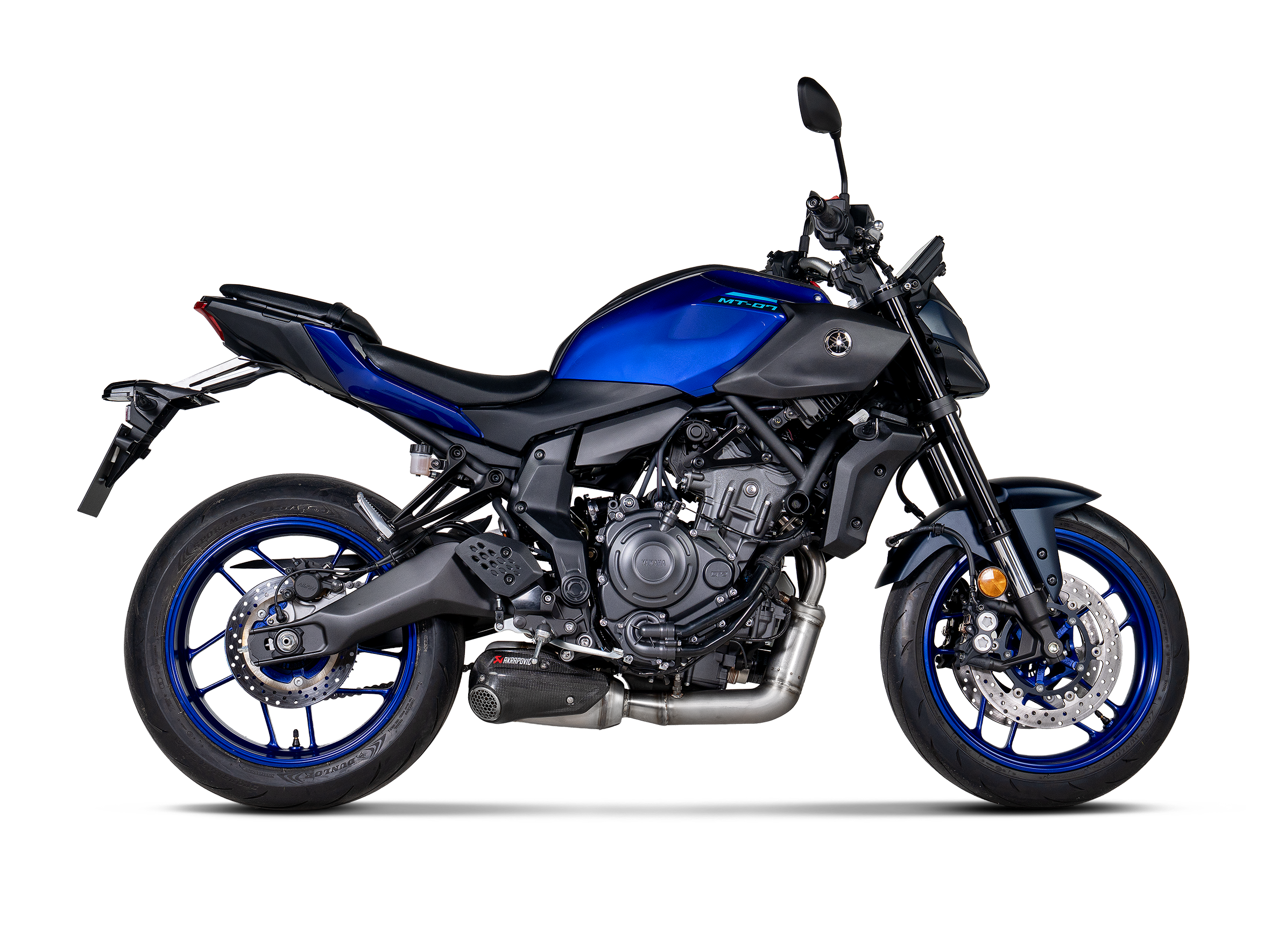 AKRAPOVIC SCARICO INOX OMOLOGATO YAMAHA MT 07 / FZ 07 TRACER 7 / GT 2020-26 - AKRAPOVIC immagine 2