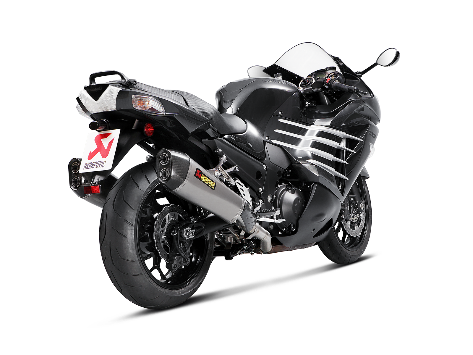 AKRAPOVIC TERMINALE TITANIO KAWASAKI ZZR 1400 2012-20 - AKRAPOVIC immagine 3