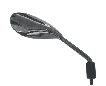 FAR UNIVERSAL SATIN CHROME HANDLEBAR REAR VIEW MIRROR MOTORCYCLE MIRROR