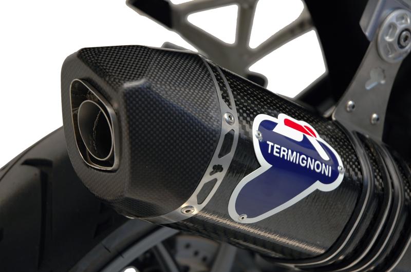 TERMINALE SCARICO TERMIGNONI OMOLOGATO TITANIO CARBONIO BMW R 1200 GS ADV 13 17