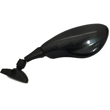 FAR LEFT MIRROR CARBON LOOK FOR FAIRED MOTORCYCLES - MOTORCYCLE SPARE PARTS
