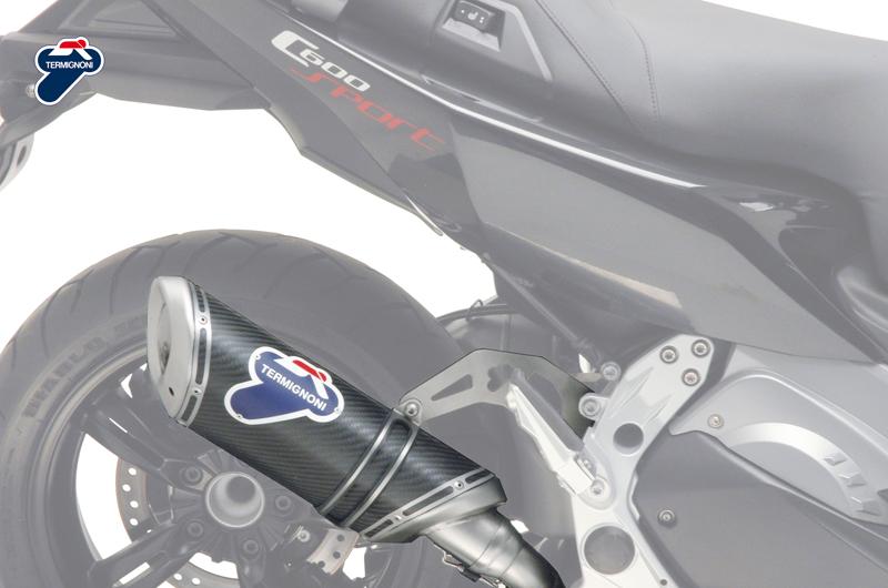 TERMINALE SCARICO TERMIGNONI OMOLOGATO CARBONIO RELEVANCE BMW C 600 SPORT 12 15