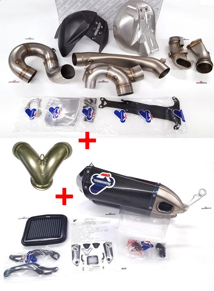 COMPLETE EXHAUST SYSTEM TERMIGNONI RACING CARBON DUCATI PANIGALE 1199 2012 - 14
