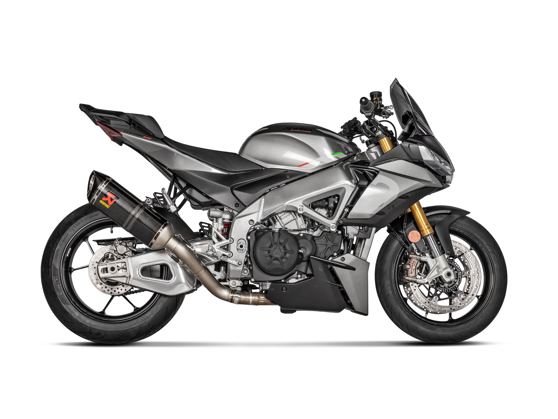 AKRAPOVIC TERMINALE CARBONIO RACING APRILIA TUONO V4 2021-24 - AKRAPOVIC immagine 2