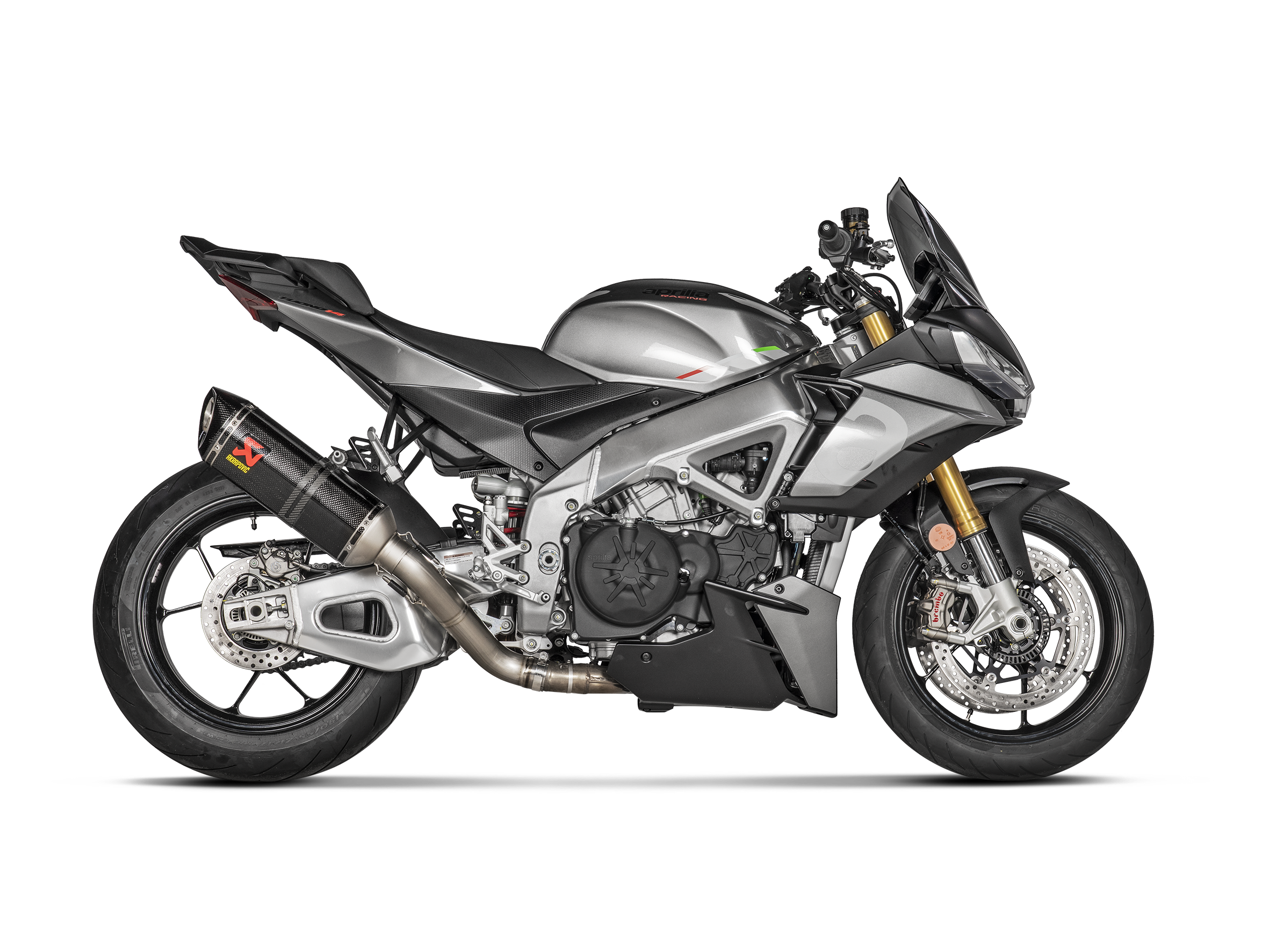 AKRAPOVIC TERMINALE CARBONIO RACING APRILIA TUONO V4 2021-24 - AKRAPOVIC immagine 2