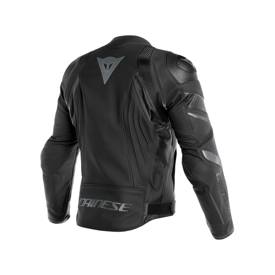 GIACCA DA MOTO IN PELLE DAINESE AVRO 4 NERA/GRIGIA - Sestamarcia Racing Part Italia S.r.l.