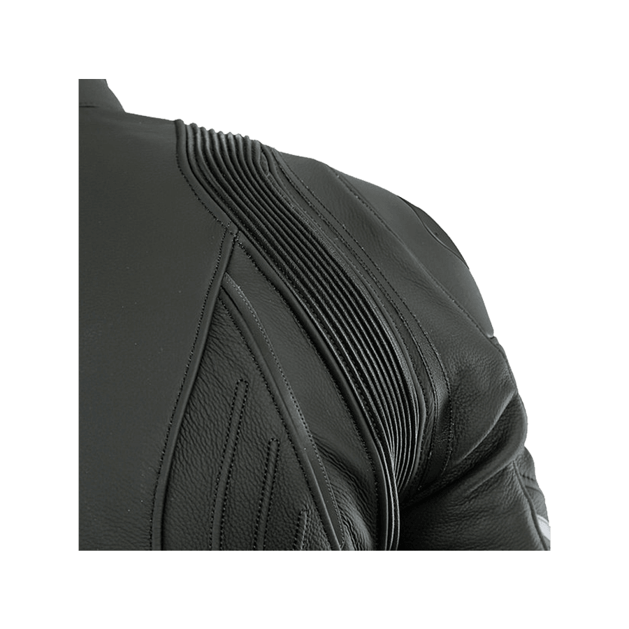 GIACCA DA MOTO IN PELLE DAINESE AVRO 4 NERA/GRIGIA - Sestamarcia Racing Part Italia S.r.l.