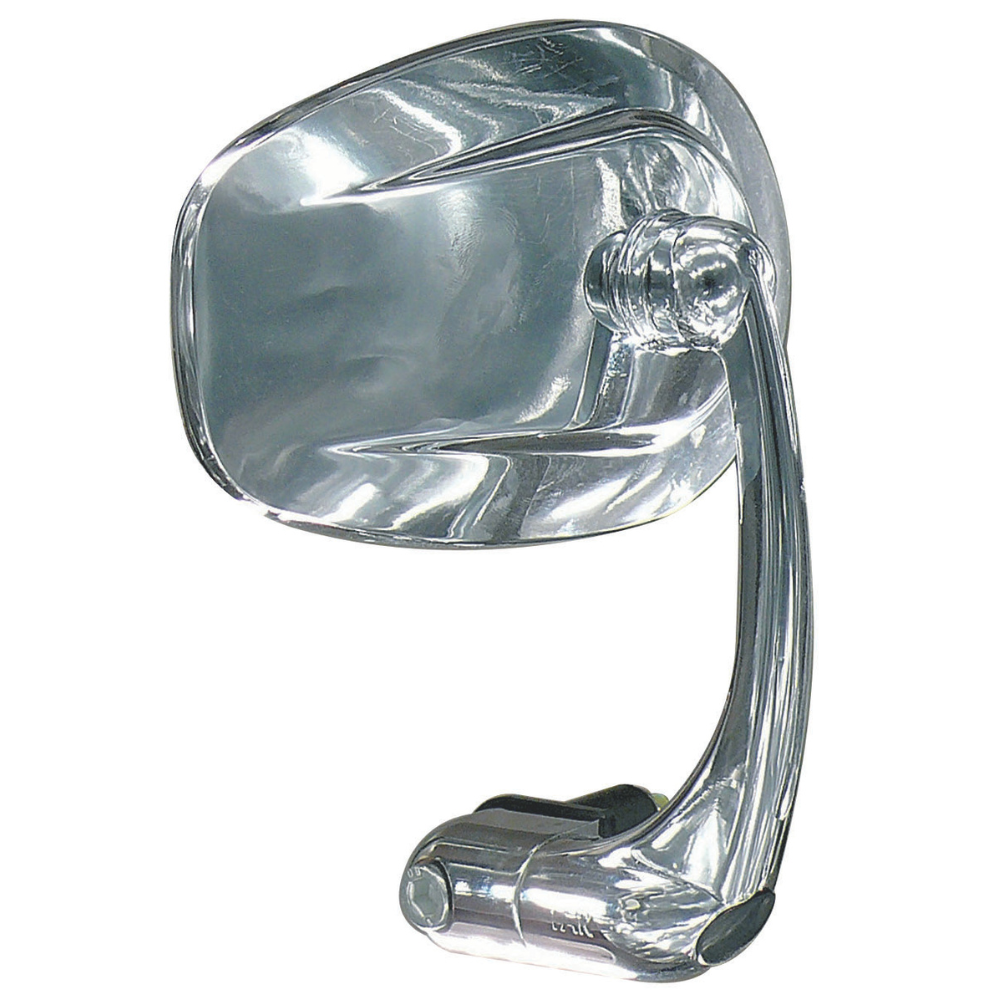 FAR MOTORCYCLE MIRROR BAR END UNIVERSAL REAR VIEW CHROME ELEGANCE LEFT/RIGHT