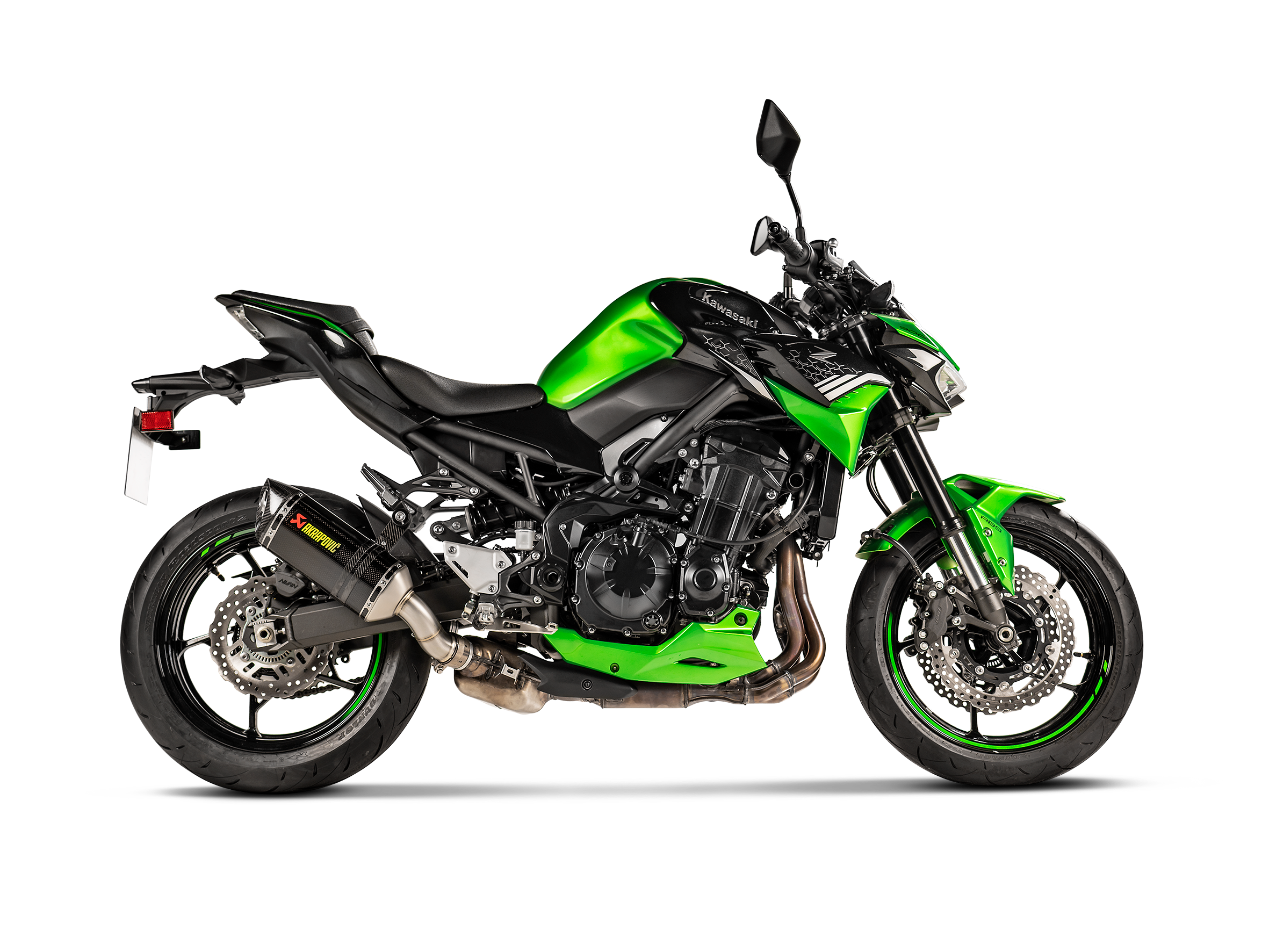 AKRAPOVIC TERMINALE CARBONIO OMOLOGATO KAWASAKI Z900 2020-24 - AKRAPOVIC immagine 2