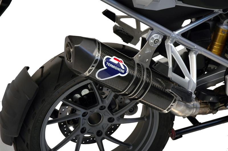 TERMINALE SCARICO TERMIGNONI OMOLOGATO TITANIO CARBONIO BMW R 1200 GS ADV 13 17
