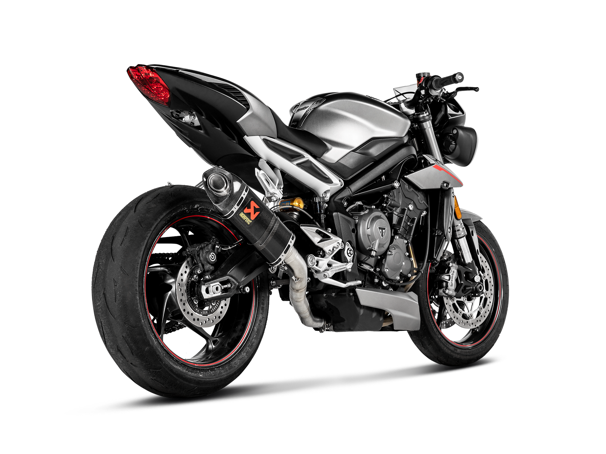 AKRAPOVIC TERMINALE CARBONIO RACING TRIUMPH STREET TRIPLE 765 S / R / RS 2017-19 - AKRAPOVIC immagine 3