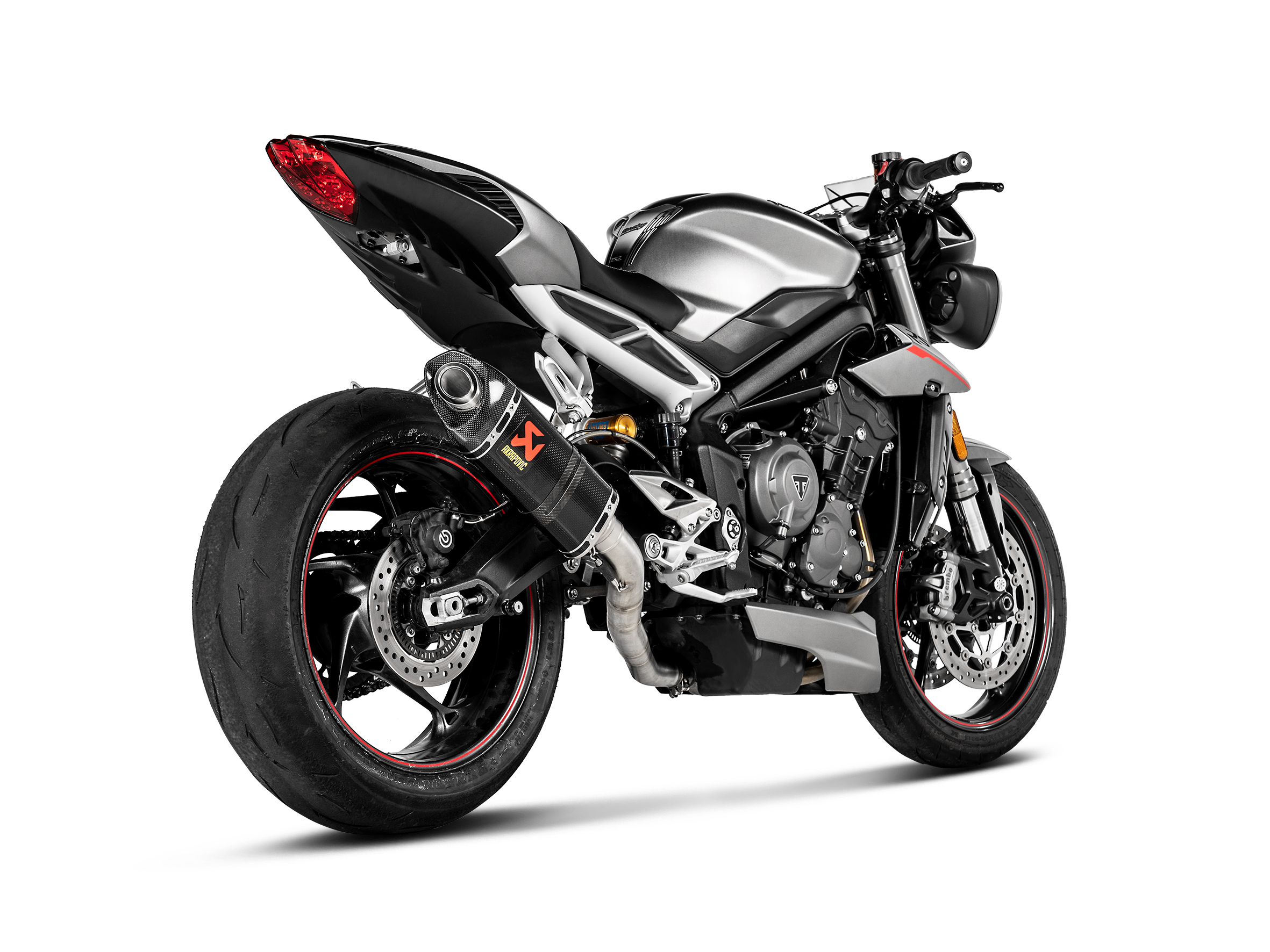 AKRAPOVIC TERMINALE CARBONIO RACING TRIUMPH STREET TRIPLE 765 S / R / RS 2017-19 - AKRAPOVIC immagine 3
